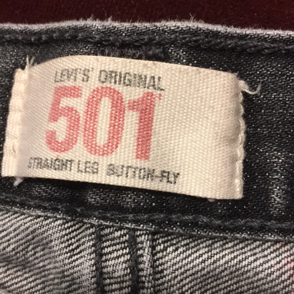 501 Levi’s Black washed Jeans. Size 32 - Picture 2 of 8